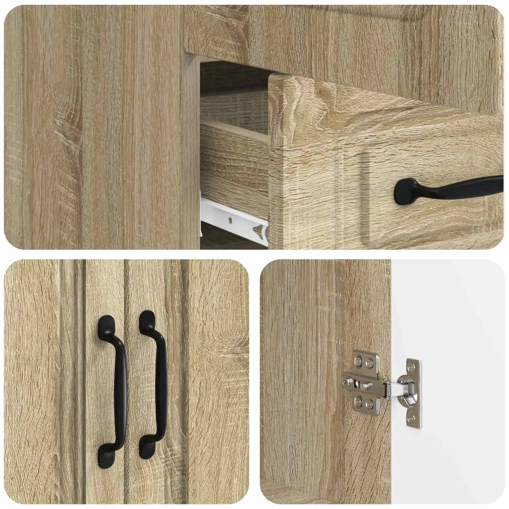 Credenza Rovere Sonoma 66 x 34,5 x 92 cm Legno ingegnerizzato