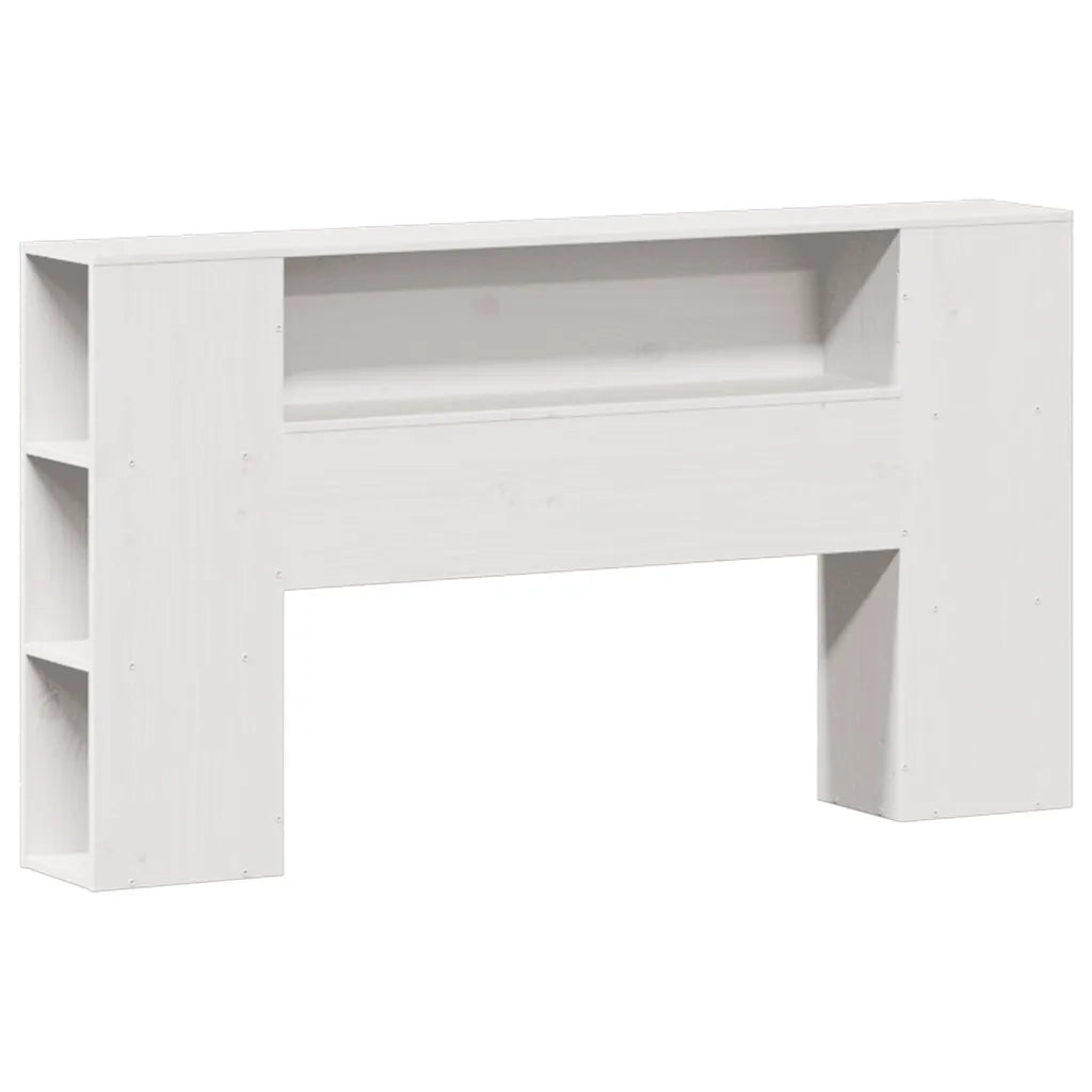 Letto Libreria senza Materasso Bianco 160x200 cm Legno di Pino 3322943