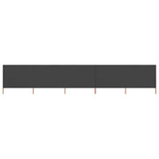 Paravento a 5 Pannelli in Tessuto 600x160 cm Antracite cod mxl 58145