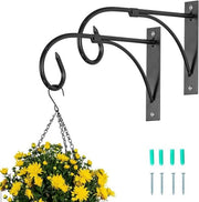 Sostegno per piante Mandibola appesa per attacchi per piante per esterno - Hekhaken neri - Mandibole appese - Sostegni per piante metallici - Hanger per piante appesi - Lampioni - Nidi per uccelli