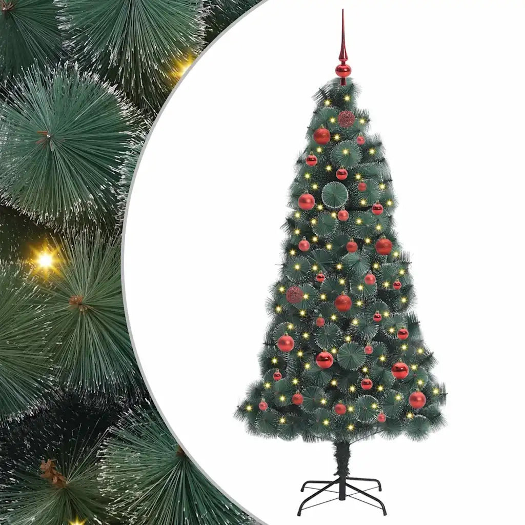 Albero di Natale artificiale pre-illuminato-Albero Natalizio con set di palline 561136