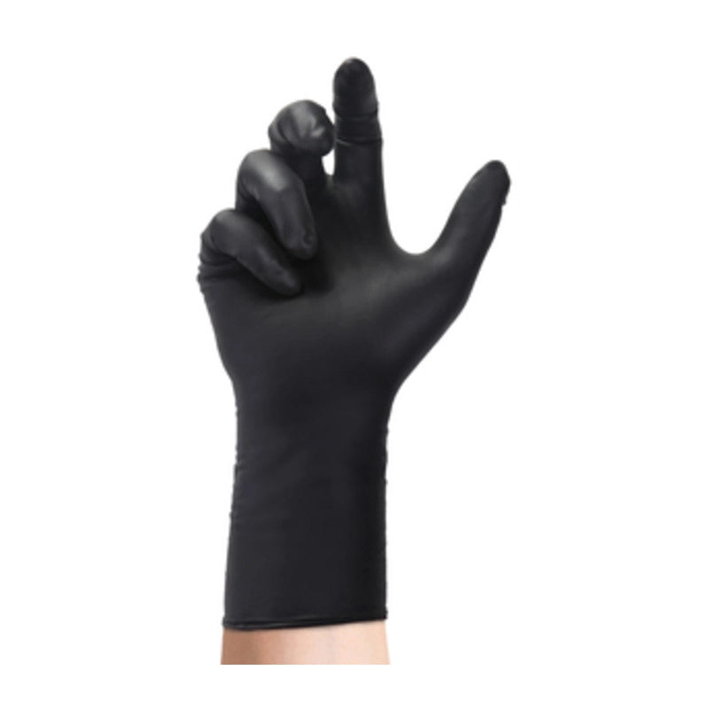 GUANTI IN NITRILE NERO CAT. III 30 CM TG. L 50 PZ SPESSORATO  1 CF