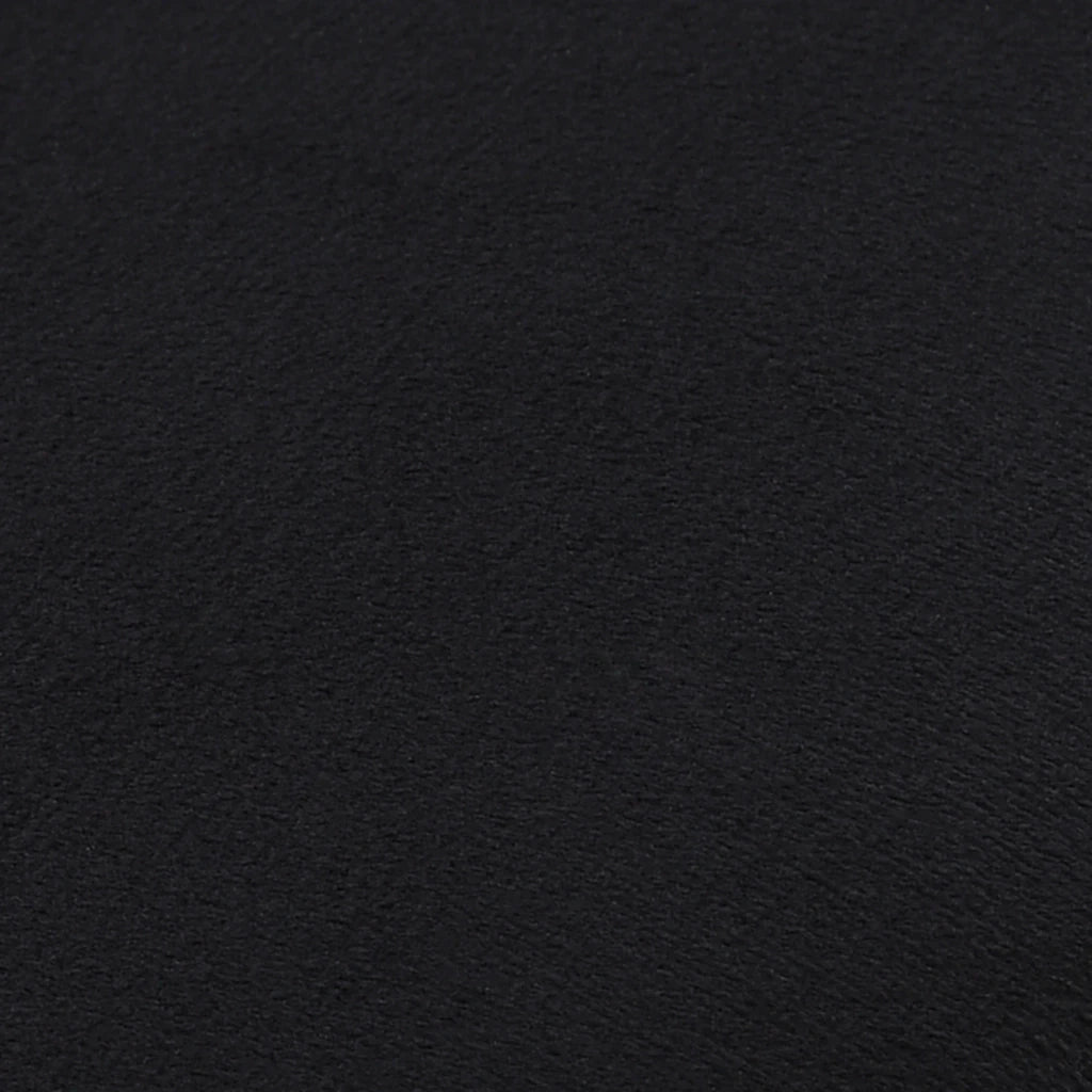 Sgabello Nero e Oro in Velluto 28 x 36 cm 249839