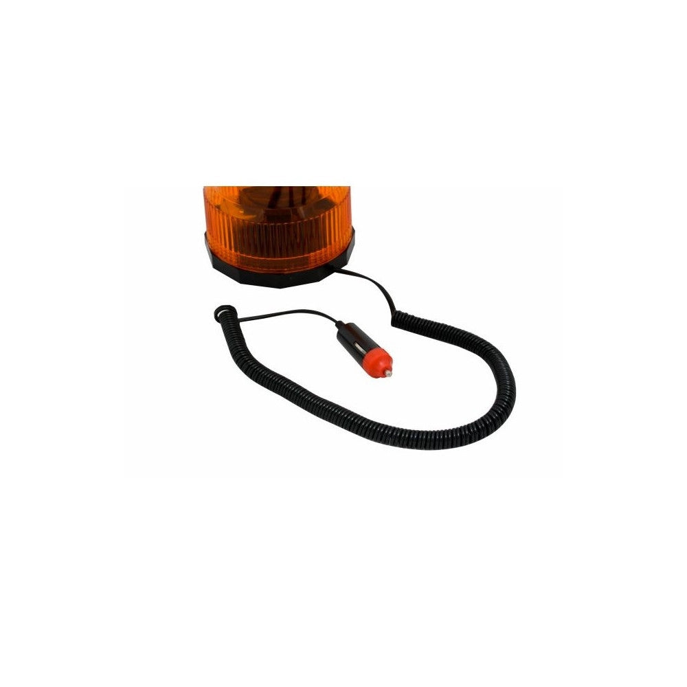 Trade Shop - Lampada Di Segnalazione 12v Con Attacco Magnetico Per Auto Camion Arancione -