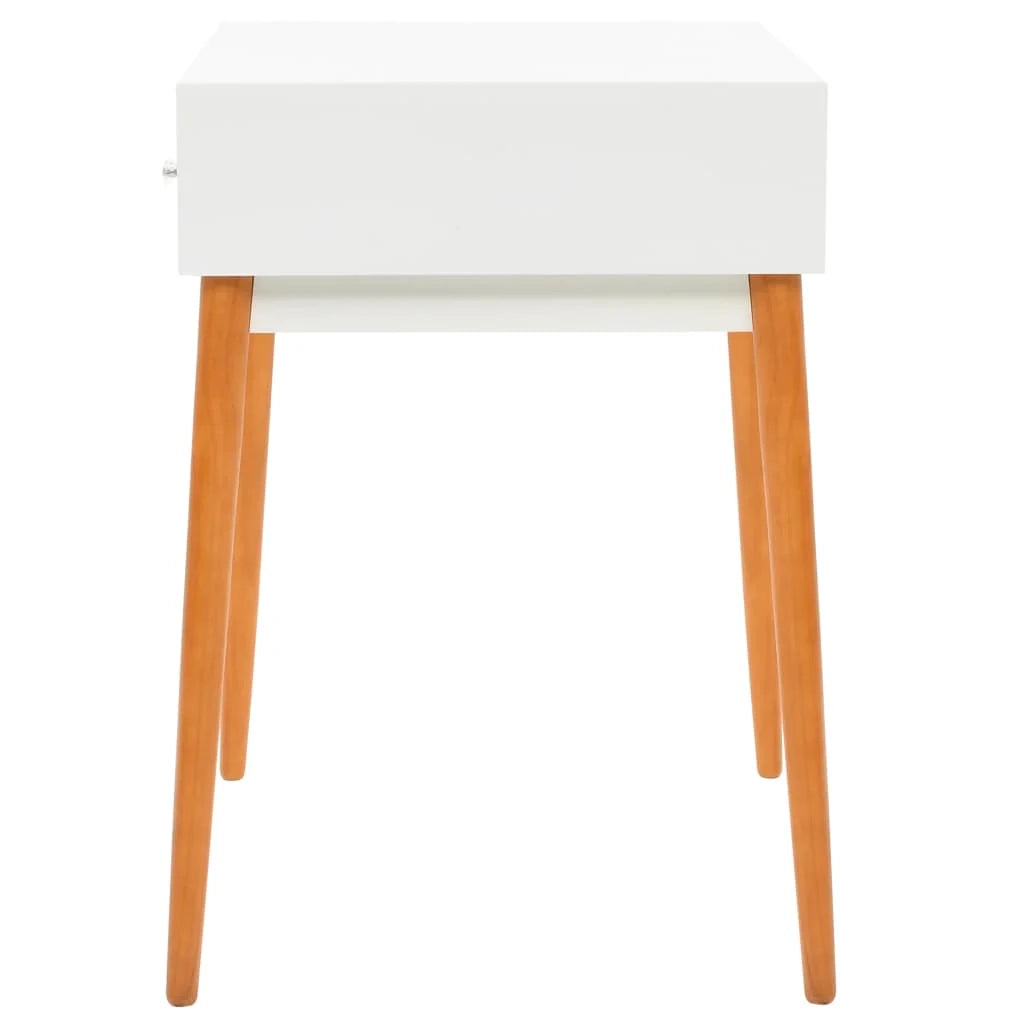 Toeletta tavolo da trucco di design mobile da camera da letto con specchio 60 x 50 x 86 cm MDF bianco 02_0006395
