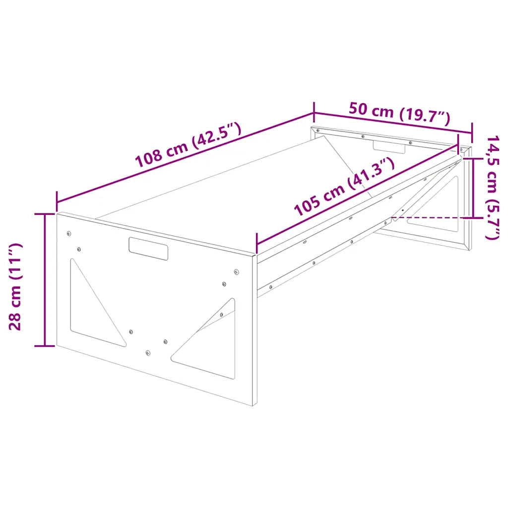 Abbeveratoio per bestiame Verde oliva 108 x 50 x 28 cm CFW2663232