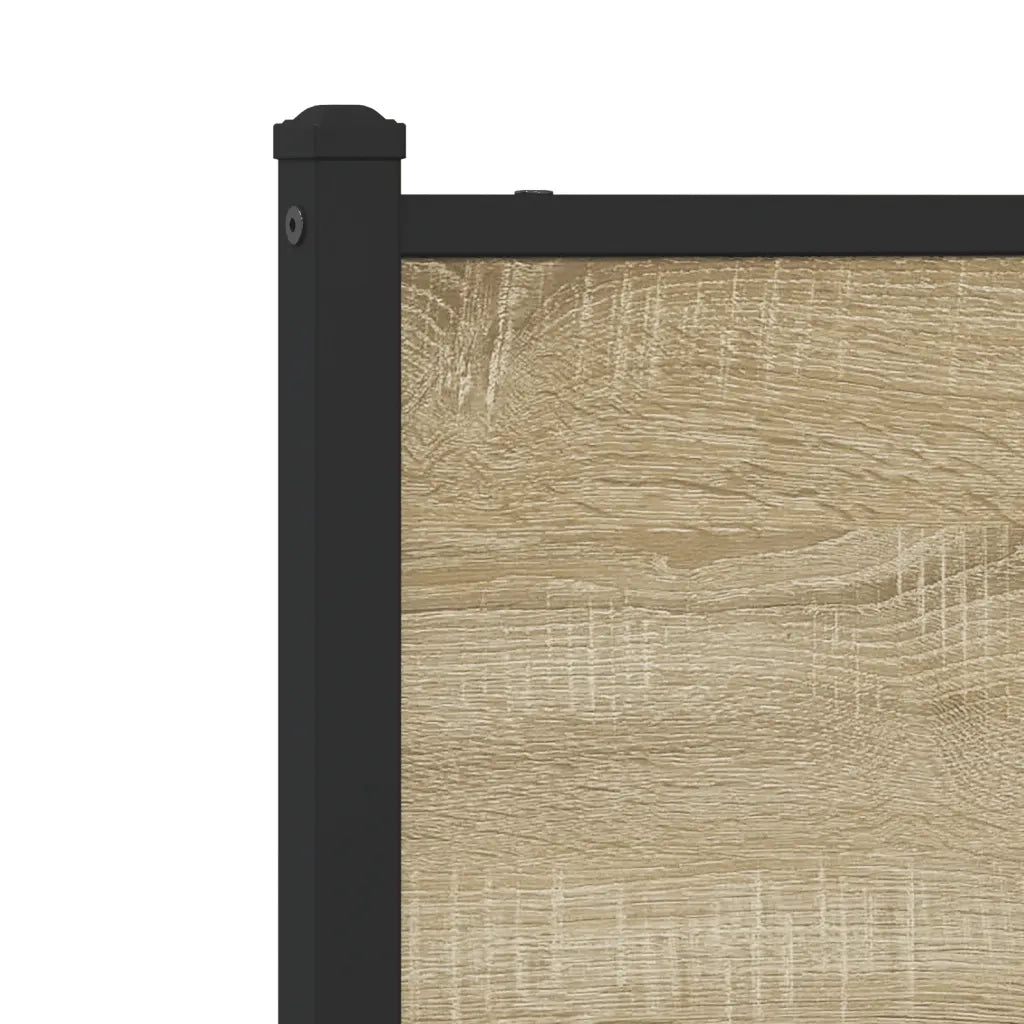 Giroletto senza Materaso in Metallo Rovere Sonoma 80x200 cm