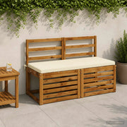 Cuscini per Panchina a 2 Pezzi SOEST 2 pz 100% Poliestere Crema 949347