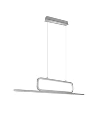 Lampada a Sospensione da Interno a led in Metallo Alluminio Spazzolato