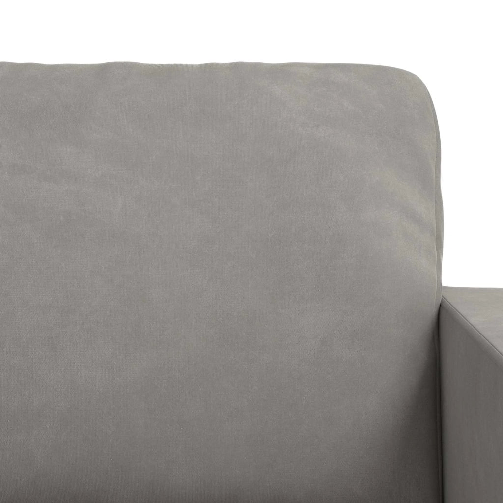 Set di divani 2 pcs Grigio chiaro 228 x 78 x 80 cm Velluto 3407625