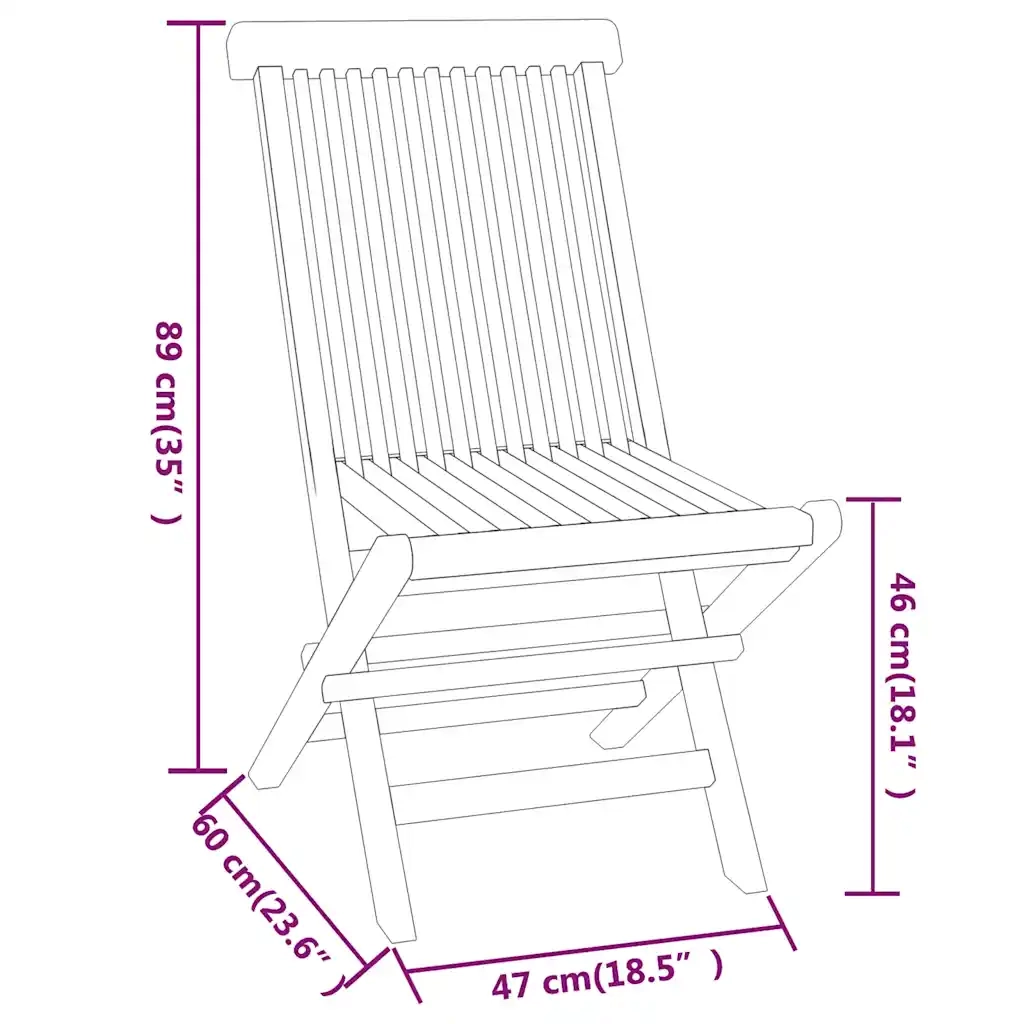Set da Pranzo per Giardino 3 pz-Tavolo e sedie da giardino in Legno Massello di Teak