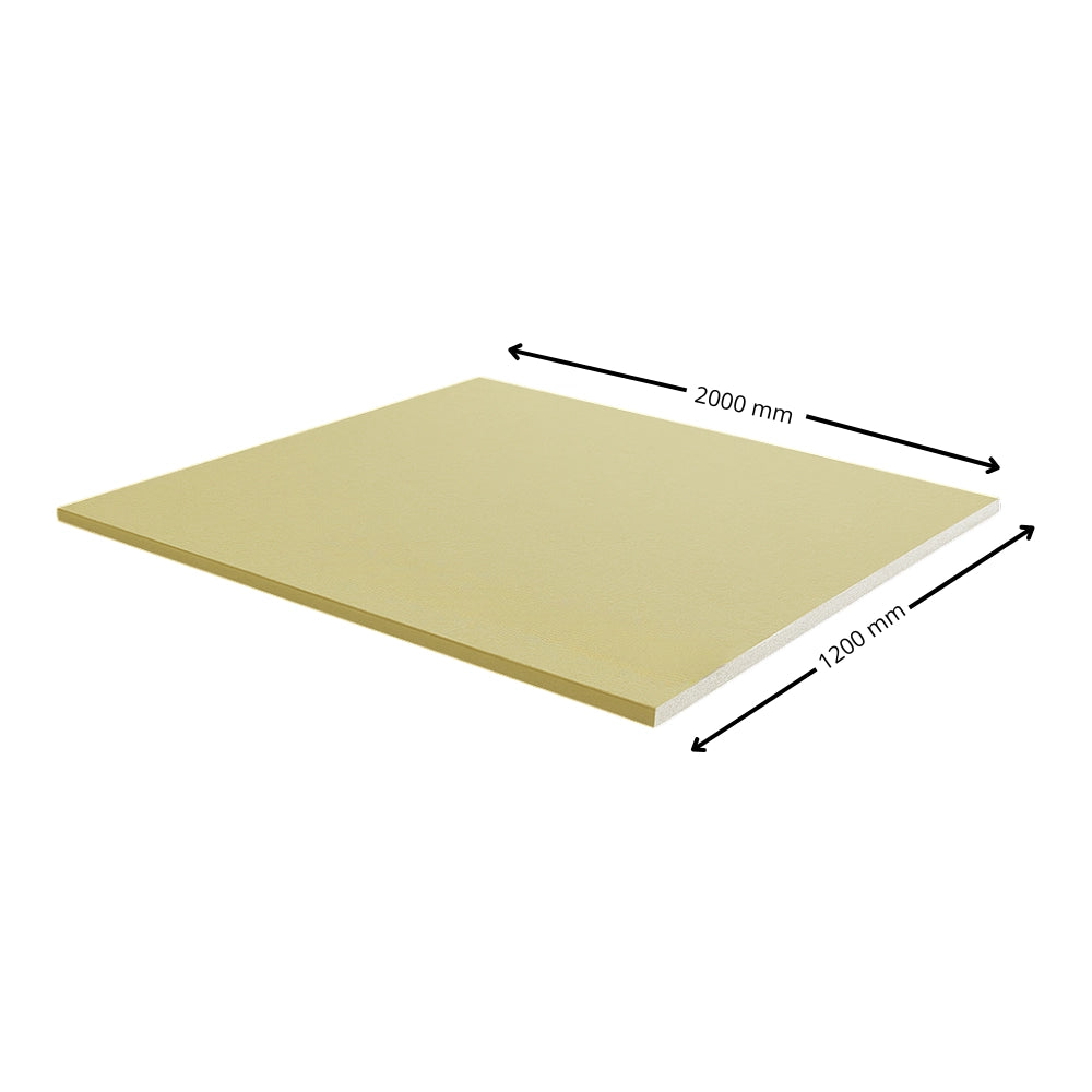 Lastra cartongesso esterni interni umidi sauna 1200x2000 mm confezione 12 pezzi