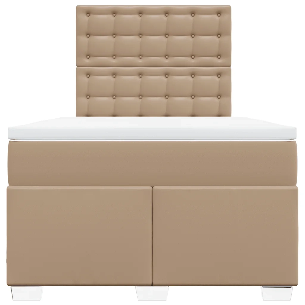 Giroletto a Molle con Materasso Cappuccino 120x200cm Similpelle 3293019