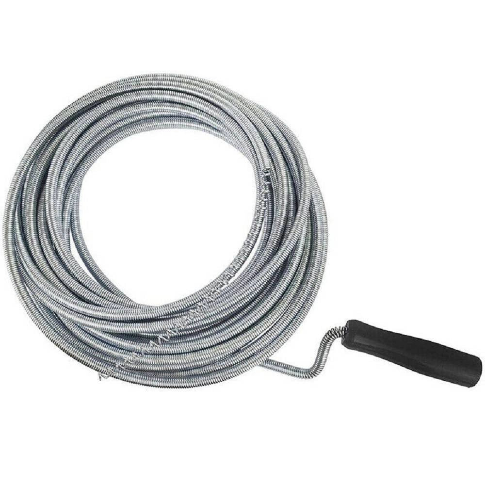 Trade Shop - Sturalavandino Flessibile Molla Sonda Manuale Stura Tubi Spirale Scarichi 3mt -