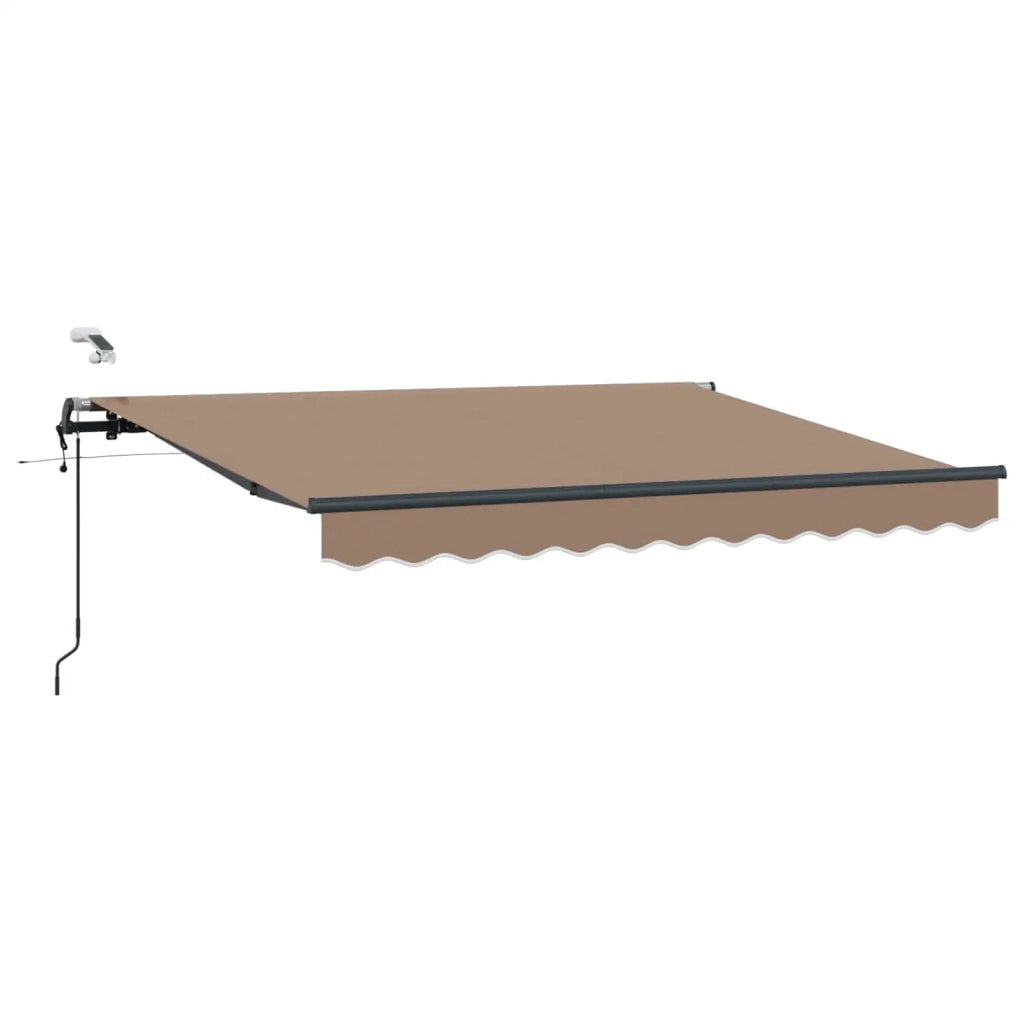 Tenda retrattile Tortora 400 × 350 cm Poliestere 3426140