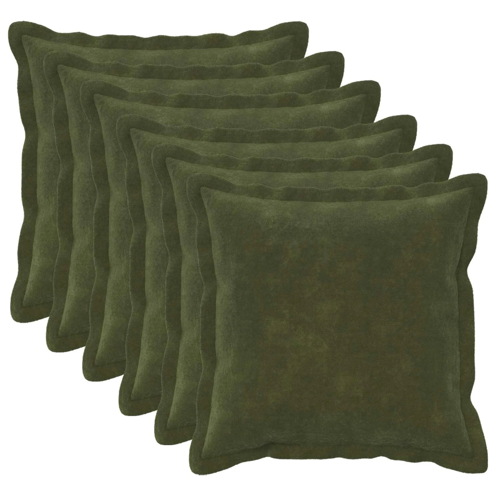 Cuscino con cuscino HOUTEN 6 pz Verde Fleece in microfibra 935258