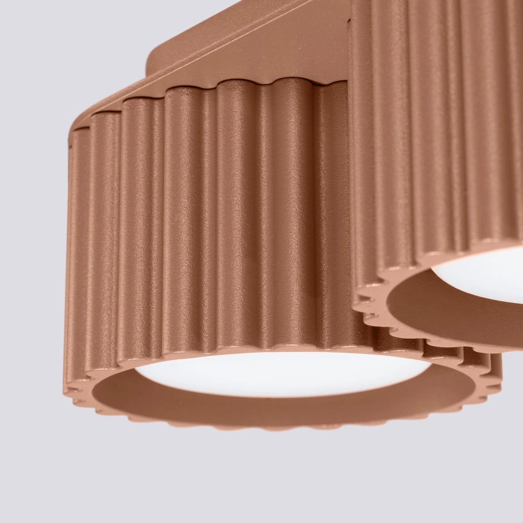 Plafoniera moderna mocca ovale 21cm 2xGX53 VISTAO Pure