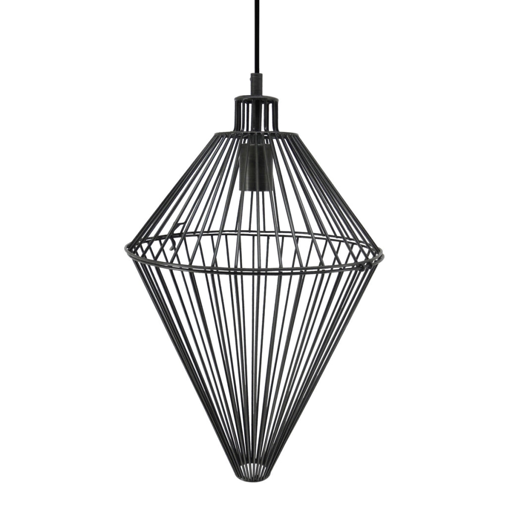 Lampada a sospensione Anchor in ferro nero stile industrial