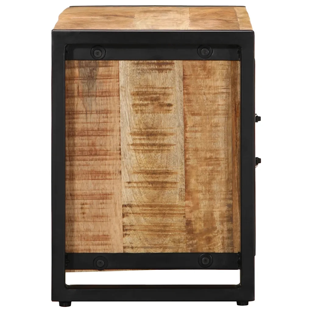 Mobile Porta TV 80x30x40 cm in Legno Massello di Mango Grezzo 4013587