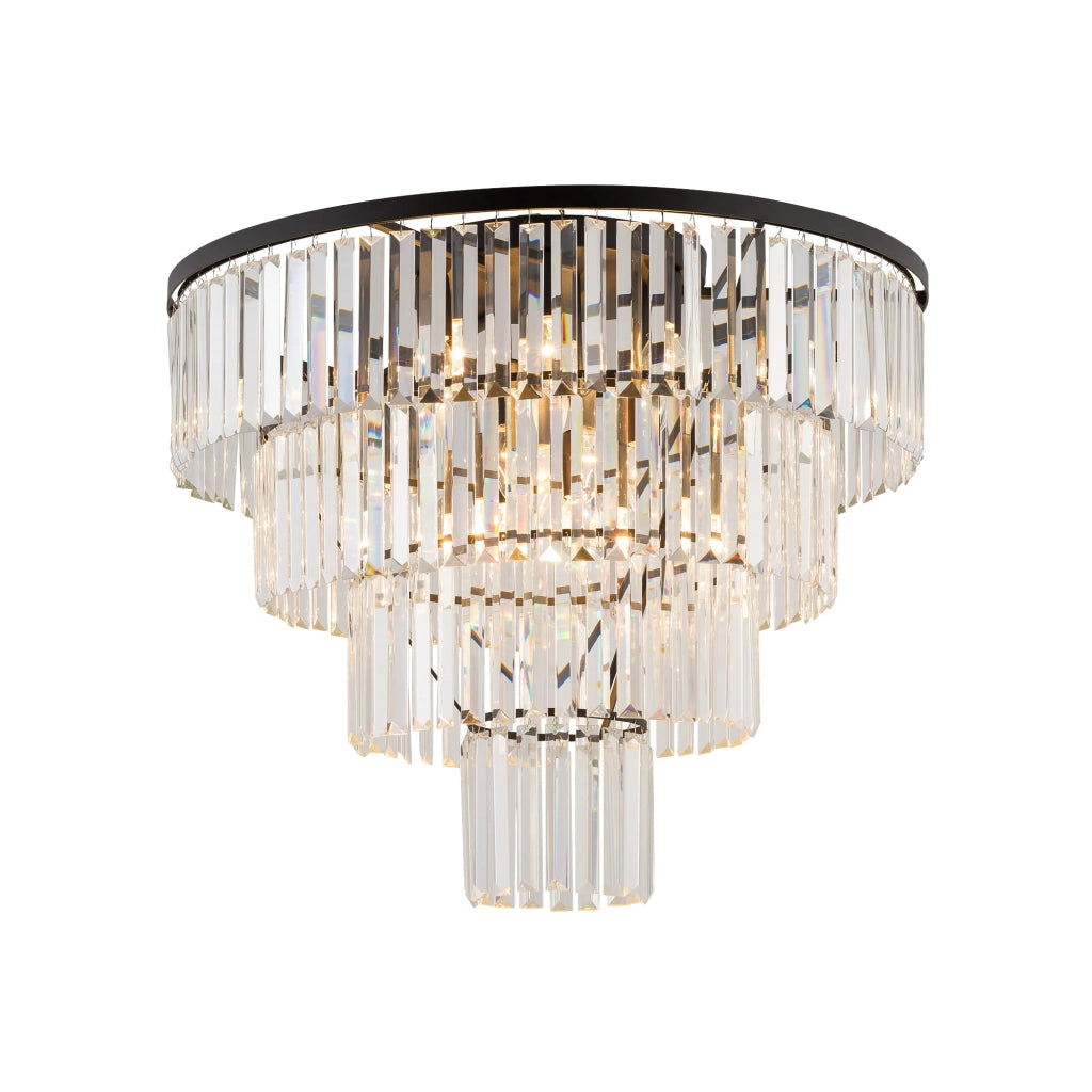 Plafoniera Nowodvorski Cristal 7630 12xE14 nera 71cm