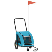 Rimorchio da Bici per Animali Blu Oxford e Ferro CFW1381071