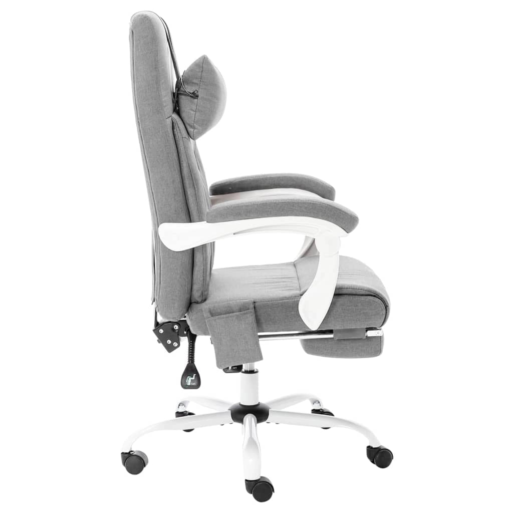 Sedia poltrona sedia da ufficio sedia da computer sedia da studio sedia da massaggio tessuto grigio 02_0024011