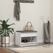Panca per ingresso con cuscino Bianco 63 x 38 x 45 cm 891568