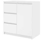 Cassettiera MALWA 1d3s bianco per camera e soggiorno