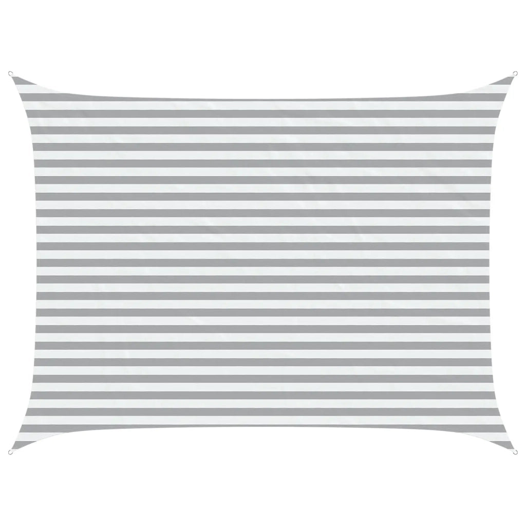 Vela da ombra solare Grigio chiaro e bianco 4 × 3 m