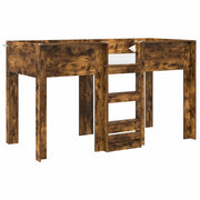 Letto a Castello per Bambini | Letto Infantile | Lettino Rovere fum¨¦ 75 x 190 cm