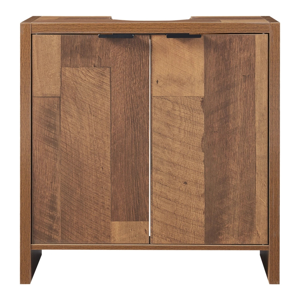 Mobiletto sottolavabo per bagno stile design 60 x 60 x 30 cm truciolato marrone 03_0009982
