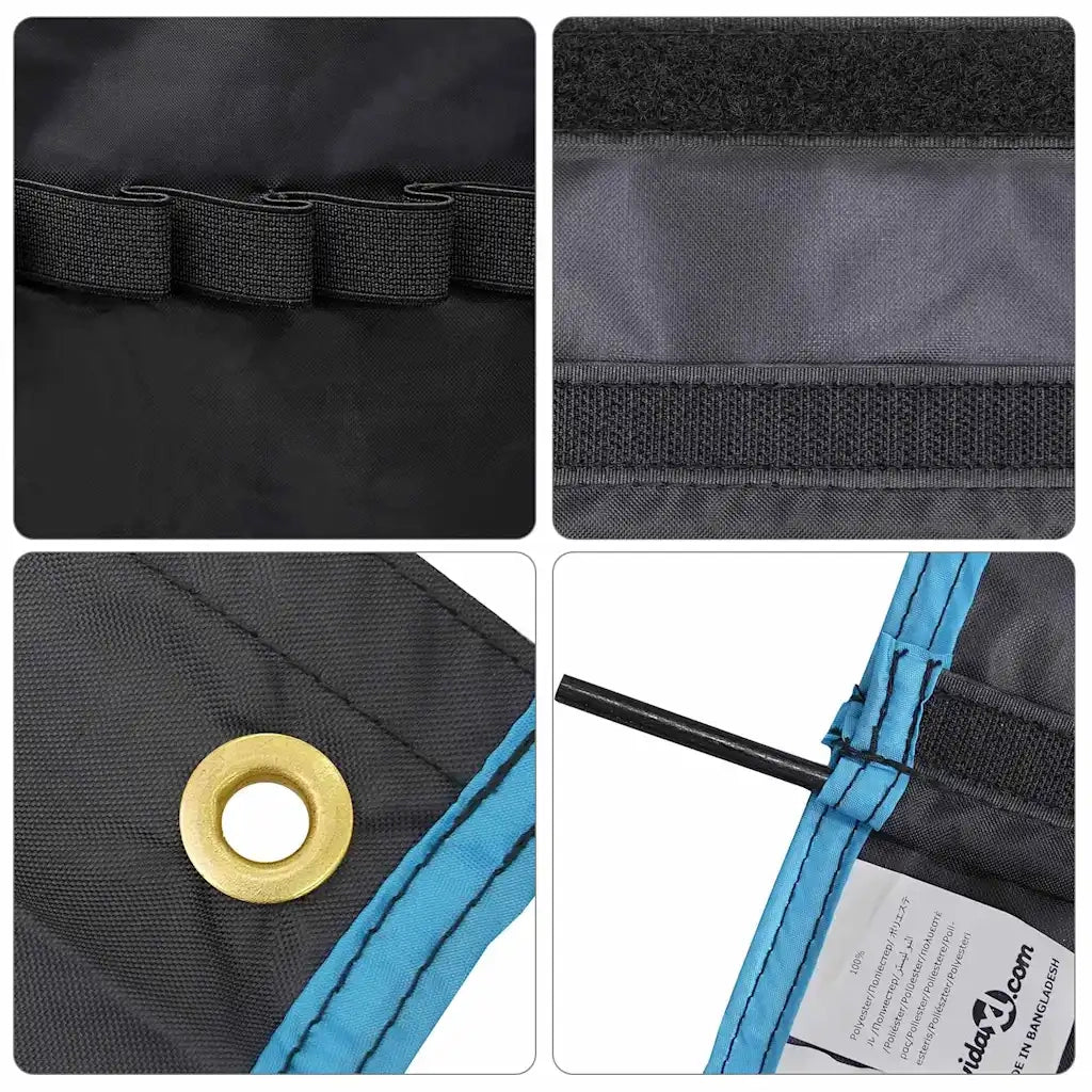Sacchetto per Stoccaggio Nero e Blu 125 x 48 cm Oxford CFW7723625