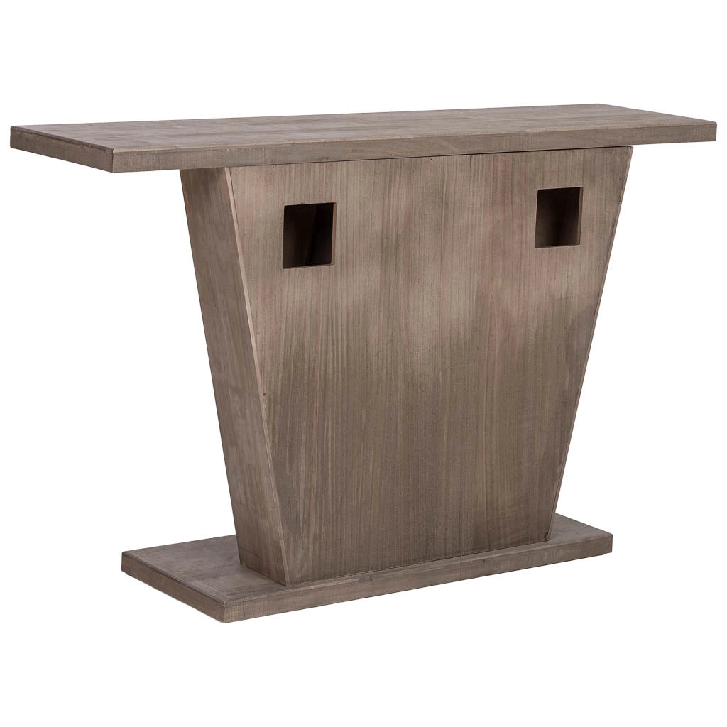 Tavolino da ingresso in legno marrone 135x34x83h cm