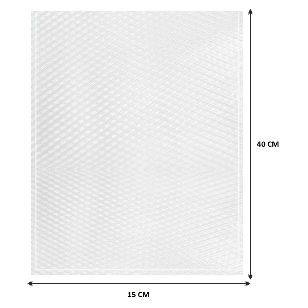 Buste Sottovuoto Goffrate 50pz 15x40cm uso Domestico e Professionale BPAFREE