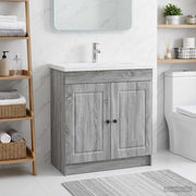 Mobiletto da bagno sotto il lavello Sonoma grigio 890070