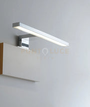 APPLIQUE LED SACS CROMO FISSAGGIO PARETE E SPECCHIO 4W 540LM 4000K IP44 30X10,3X4,6CM