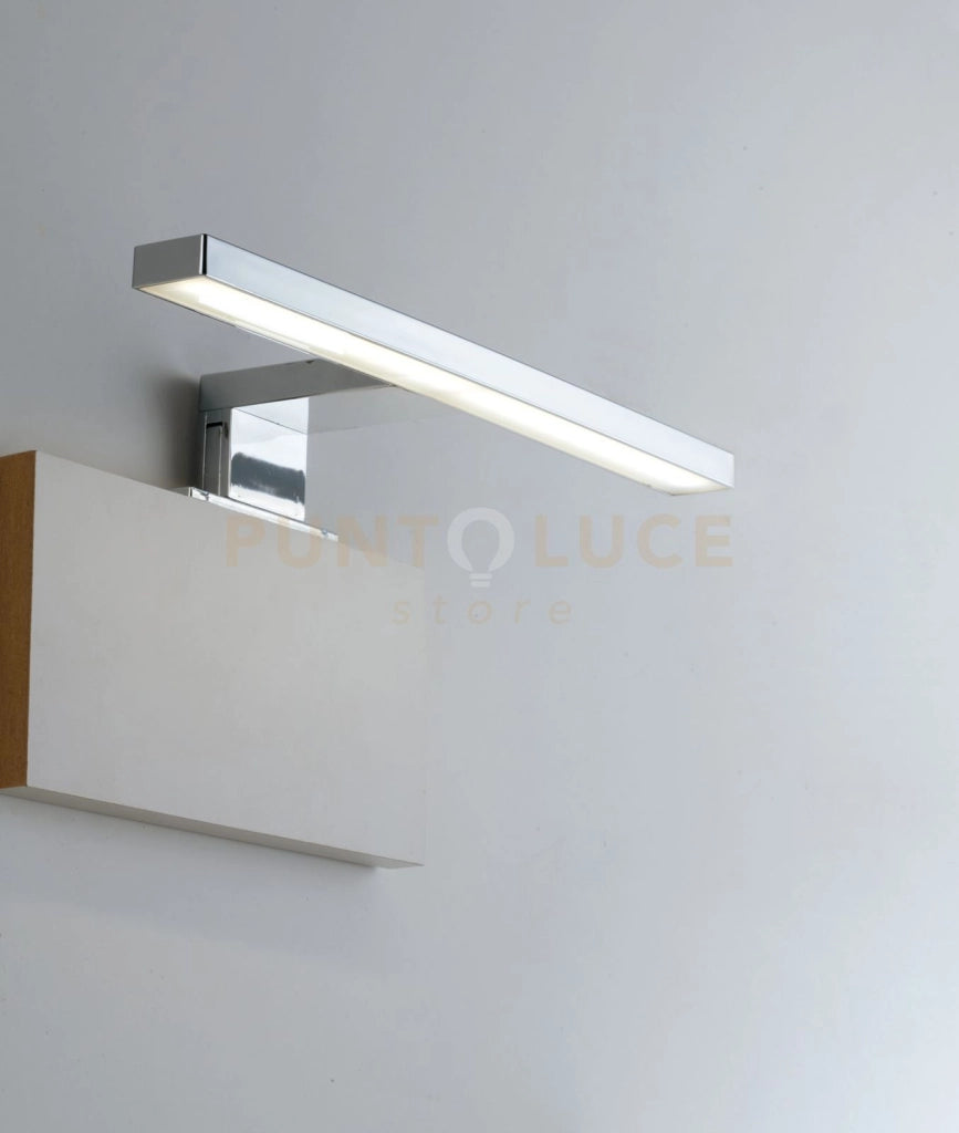 APPLIQUE LED SACS CROMO FISSAGGIO PARETE E SPECCHIO 4W 540LM 4000K IP44 30X10,3X4,6CM
