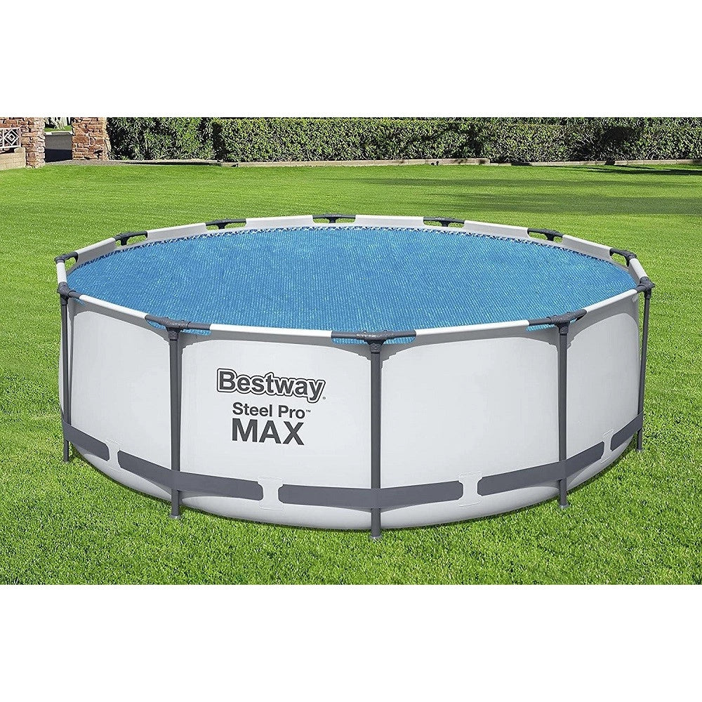 Trade Shop - Telo Termico Copertura Per Piscina Fuori Terra Rotonda Da 366 Cm / 396 Cm 58242 -