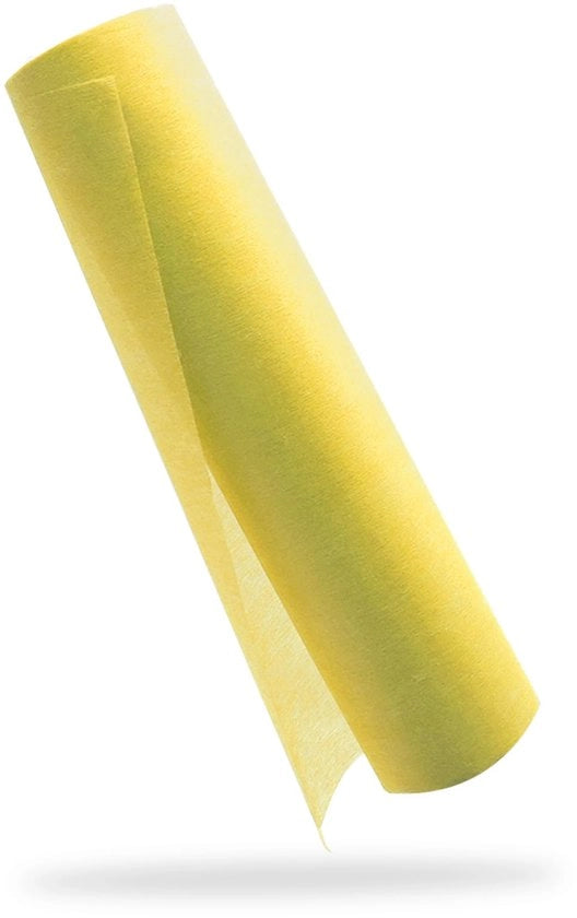 Operatore di tavolo in tessuto non tessuto YUNSHANGHE, 30 cm x 25 m, decorazione di tavolo, tovagliata decorativa per battesimi, comunioni, compleanni, matrimoni e feste (giallo)