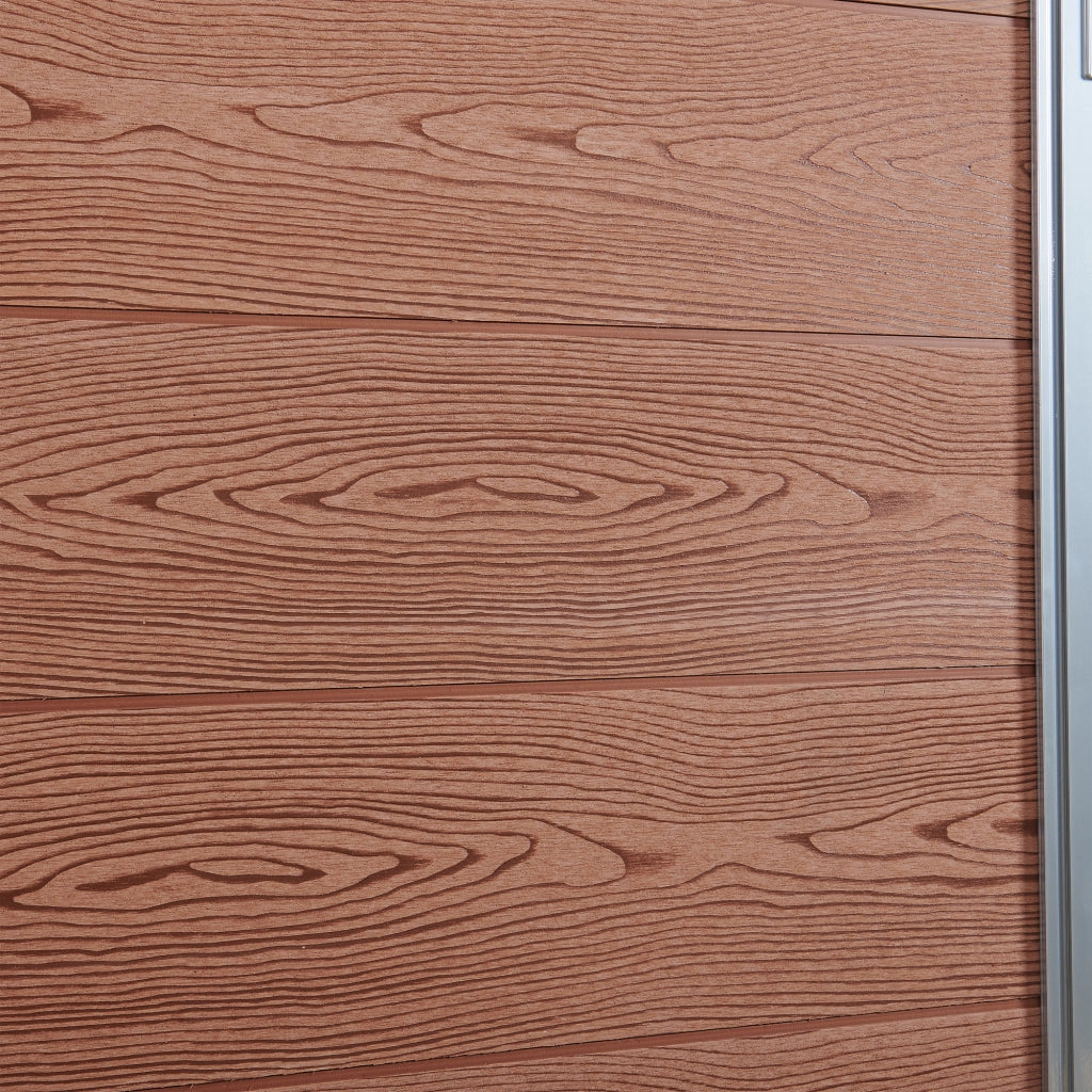 Cancello da Giardino Pedonale Segovia 90x180 cm Porta per Recinzione con Serratura - Marrone NEU.HOLZ