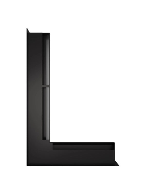 Griglia di ventilazione Angolare per camino 60x600x400 - Loft Angle sinistra grafite