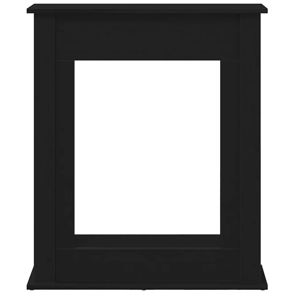 Cornice per Camino Rovere Nero 75x20x87,5 cm in Truciolato
