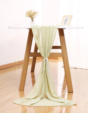 Tavolo di chiffon - Tavolo romantico per matrimoni - Tavolo per baby shower - Tavolo per feste di compleanno Decorazioni - Lavabile - 70 x 300 cm