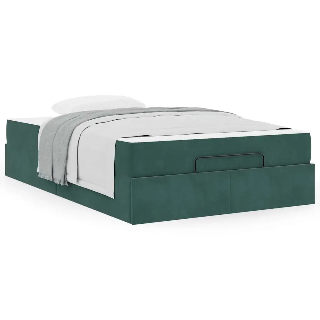 vidaXL Struttura del letto Verde scuro 120 x 200 cm Velluto