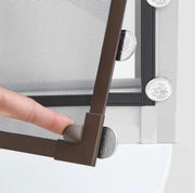 Magnetico per finestra - 110*120cm - finestra antizanzare - senza perforazione necessaria - adatto per finestre di tetto e camere da letto - magnetico autoadesivo - inferriata autoinstallabile - rimovibile - antizanzare