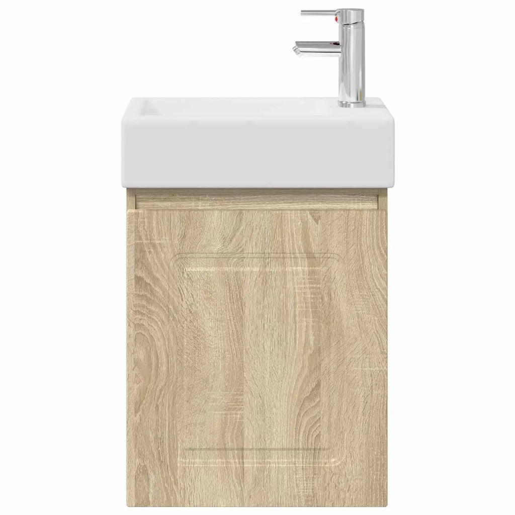 Mobile bagno con rubinetto Rovere Sonoma 45,5 x 22,5 x 84 cm