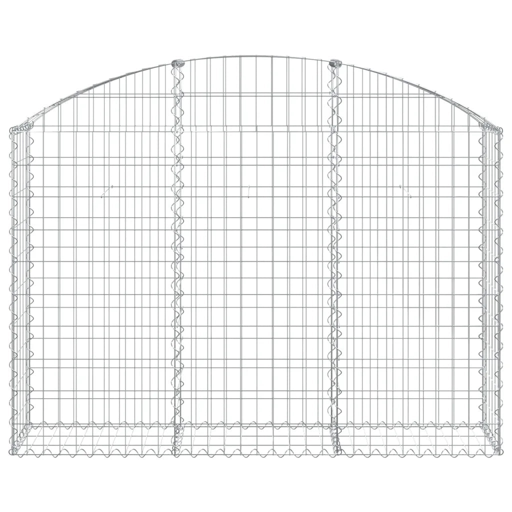 Cesto Gabbione ad Arco 150x30x100/120 cm Ferro Zincato 153445