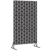 Schermo per Privacy Nero 100 x 50 x 180 cm Acciaio CFW8532337