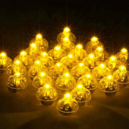 Mini-led luce a forma di palloncino - luce gialla - decorazione per compleanni, matrimoni, Halloween, Natale, carnevale.