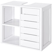 Mobile Bagno Sottolavabo Sospeso ¨C zephmum ¨C Bianco 60x30x54 cm